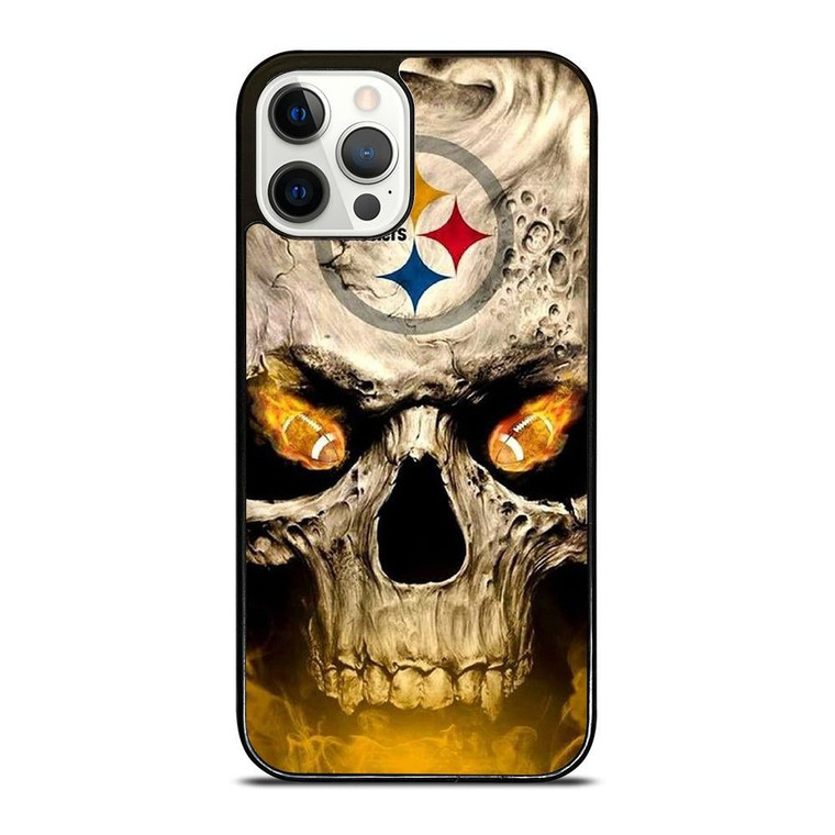 PITTSBURGH STEELERS FOOTBALL SKULL iPhone 12 Pro Case Cover