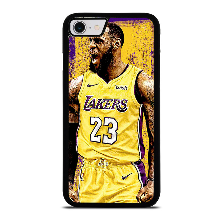 LEBRON JAMES LA LAKERS ART iPhone SE 2022 Case Cover