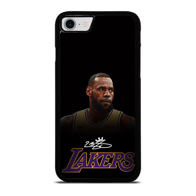 LEBRON JAMES LA LAKERS AUTOGRAPH iPhone SE 2022 Case Cover