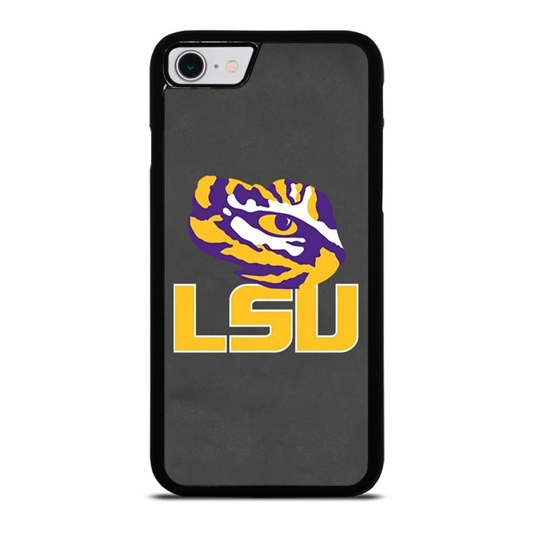 LSU TIGERS LEATHER LOGO iPhone SE 2022 Case Cover