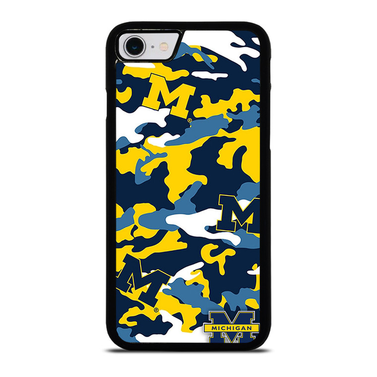 MICHIGAN WOLVERINES FOOTBALL CAMO iPhone SE 2022 Case Cover