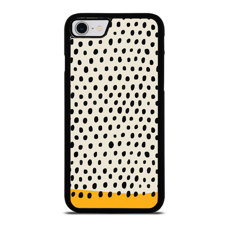 MUSTARD POLKADOTS PATTERN iPhone SE 2022 Case Cover