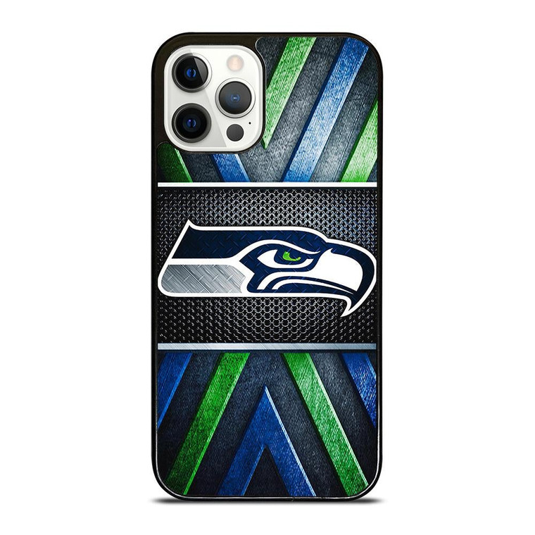 SEATTLE SEAHAWKS METAL LOGO iPhone 12 Pro Case Cover
