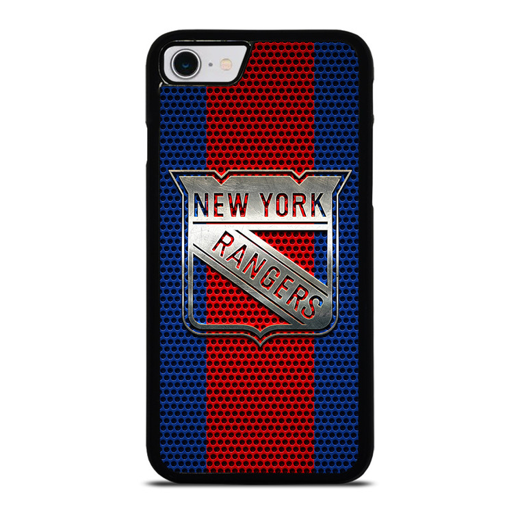 NEW YORK RANGERS LOGO METAL iPhone SE 2022 Case Cover