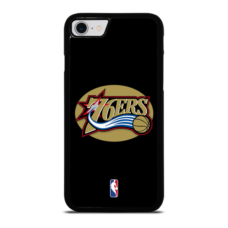 PHILADELPHIA 76ERS NBA GOLD LOGO iPhone SE 2022 Case Cover
