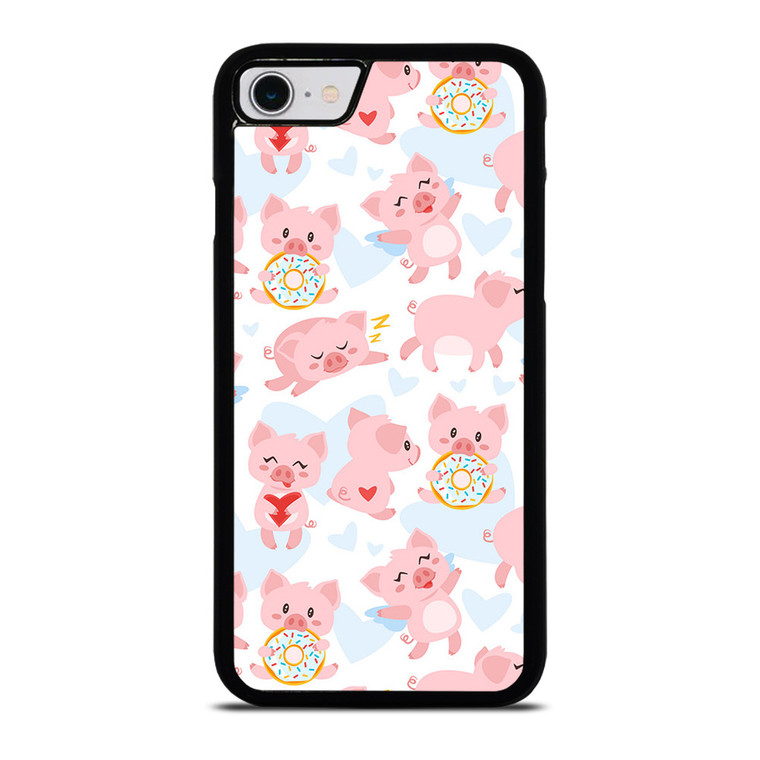 PINK BABY PIGS PATTERN iPhone SE 2022 Case Cover