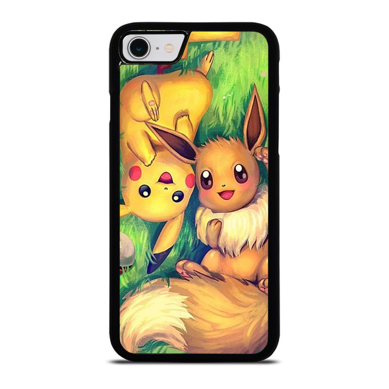 POKEMON EEVEE AND PIKACHU iPhone SE 2022 Case Cover