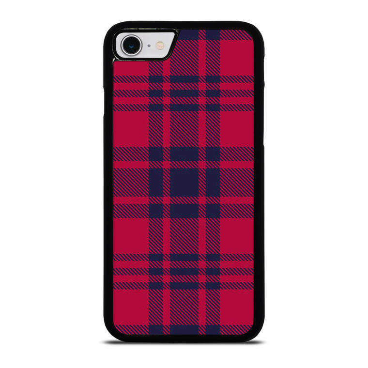 RED BLUE TARTAN PLAID PATTERN iPhone SE 2022 Case Cover RED BLUE TARTAN PLAID PATTERN iPhone SE 2022 Case Cover