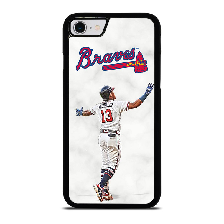 RONALD ACUNA JR MARBLE ATLANTA BRAVES iPhone SE 2022 Case Cover