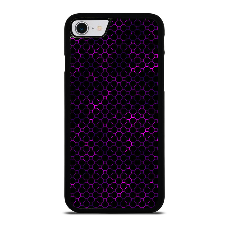 STYLISH HEXAGONAL VIOLET PATTERN iPhone SE 2022 Case Cover