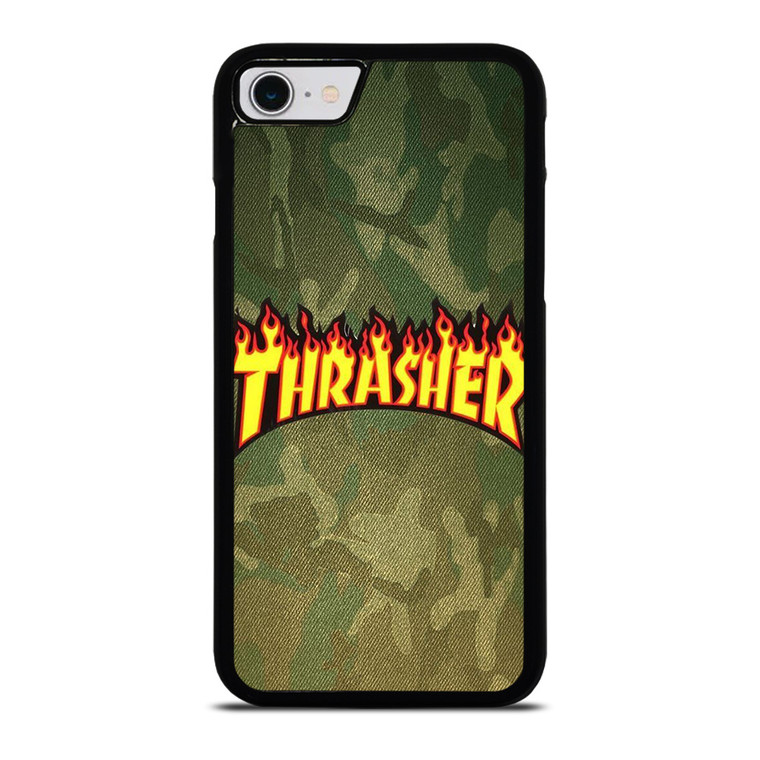 THRASHER LOGO CAMO FABRIC iPhone SE 2022 Case Cover