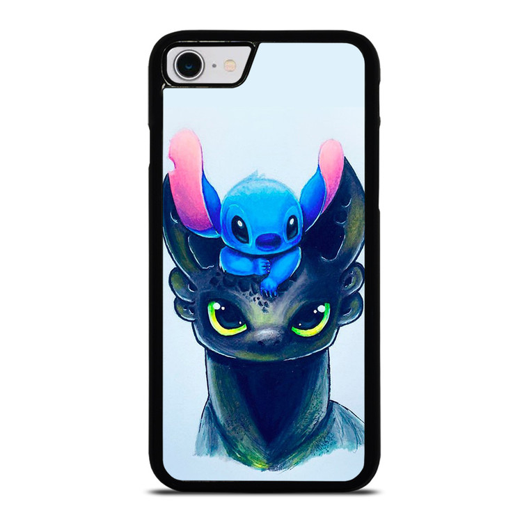 TOOTHLESS AND STITCH ART iPhone SE 2022 Case Cover