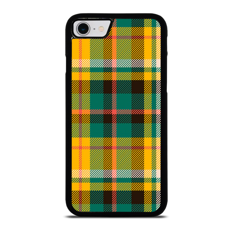 YELLOW GREEN TARTAN PATTERN iPhone SE 2022 Case Cover YELLOW GREEN TARTAN PATTERN iPhone SE 2022 Case Cover
