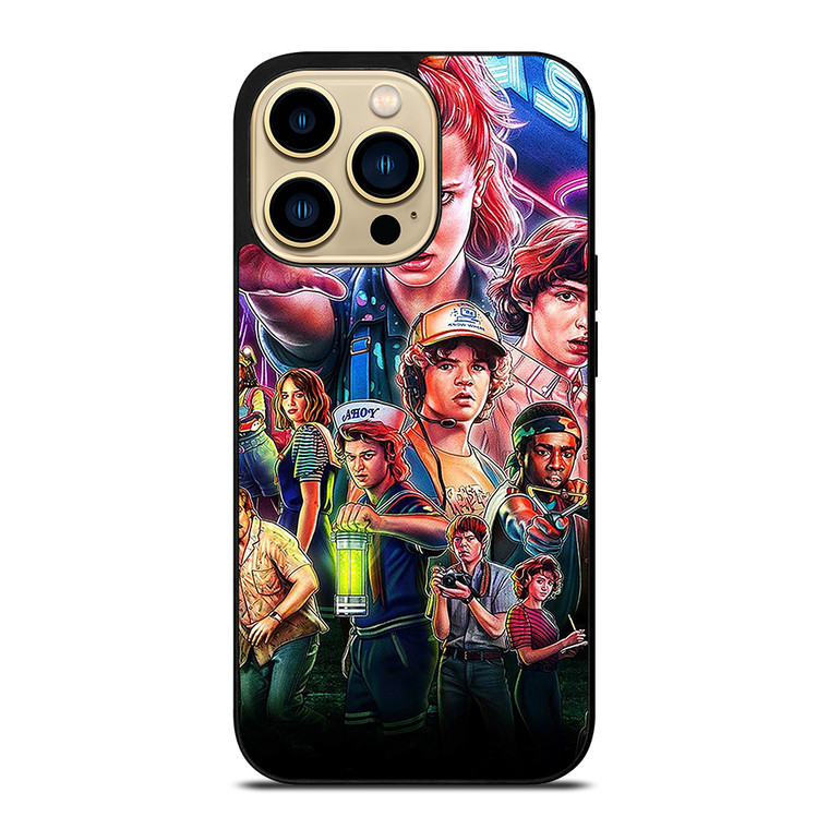 STRANGER THINGS CHARACTERS ART iPhone 14 Pro Max Case Cover