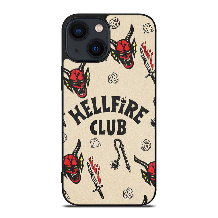 STRANGER THINGS HELLFIRE CLUB iPhone 14 Plus Case Cover STRANGER THINGS HELLFIRE CLUB iPhone 14 Plus Case Cover