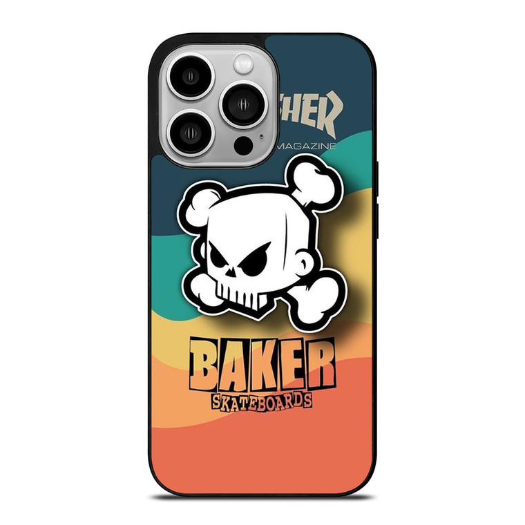 THRASHER SKATEBOARD MAGAZINE BAKER iPhone 14 Pro Case Cover