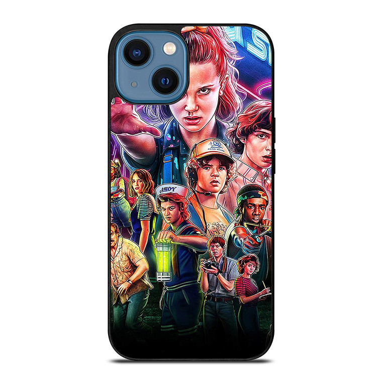 STRANGER THINGS CHARACTERS ART iPhone 14 Case Cover