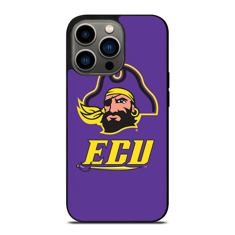 ECU EAST CAROLINA PIRATES UNIVERSITY FOOTBALL ICON iPhone 13 Pro Case Cover
