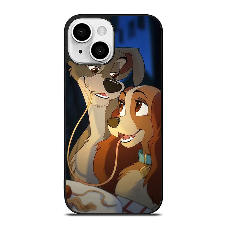 DISNEY CARTOON LADY AND THE TRAMP iPhone 13 Mini Case Cover