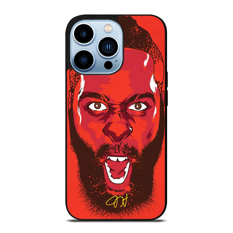 JAMES HARDEN HOUSTON ROCKET FACE iPhone 13 Pro Max Case Cover