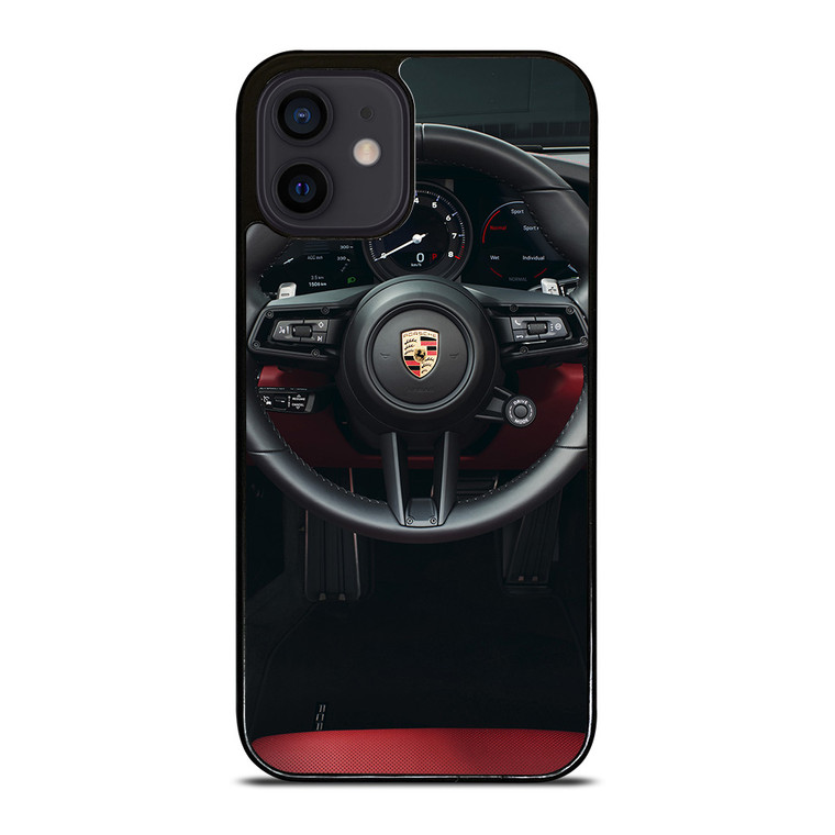 PORSCHE CAR STEERING LOGO iPhone 12 Mini Case Cover