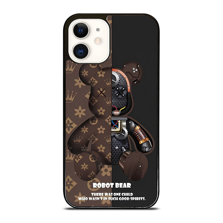 BEAR BRICK KAWS ROBOT BROWN iPhone 12 Case Cover