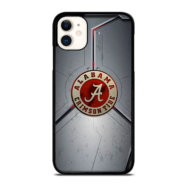 ALABAMA CRIMSON TIDE METAL LOGO iPhone 11 Case Cover