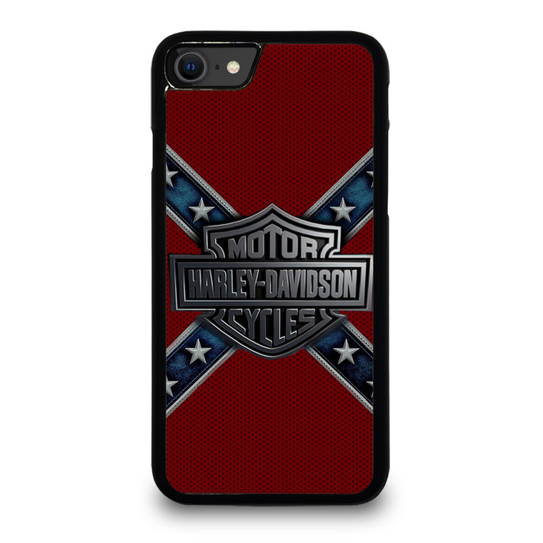 MOTORCYCLE HARLEY DAVIDSON LOGO RED iPhone SE 2020 Case Cover