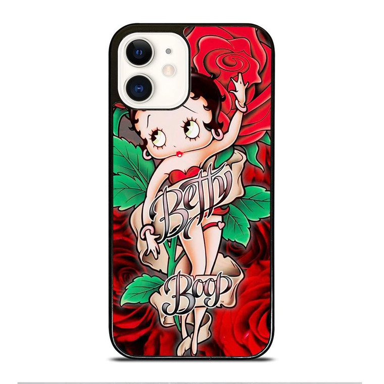 BETTY BOOP FLORAL iPhone 12 Case Cover