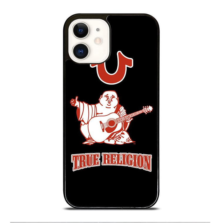 BIG BUDDHA TRUE RELIGION LOGO iPhone 12 Case Cover