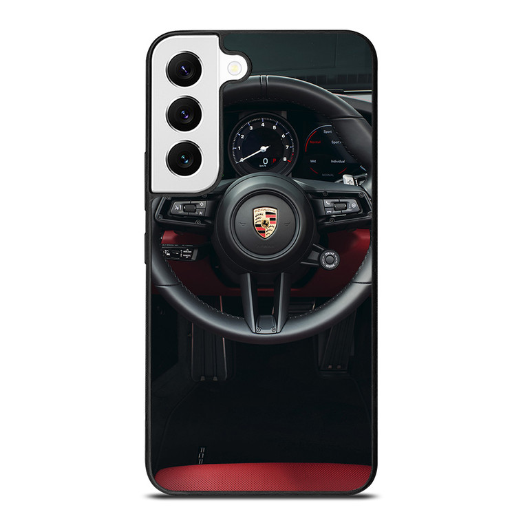 PORSCHE CAR STEERING LOGO Samsung Galaxy S22 Case Cover