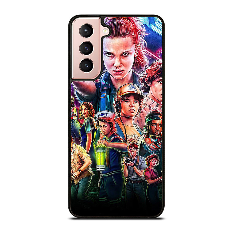 STRANGER THINGS CHARACTERS ART Samsung Galaxy S21 Case Cover