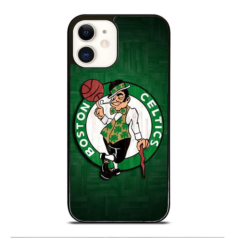 BOSTON CELTICS WOODEN LOGO iPhone 12 Case Cover