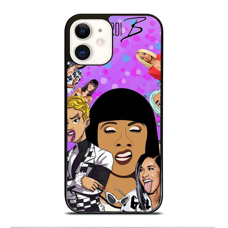 CARDI B CARTOON iPhone 12 Case Cover