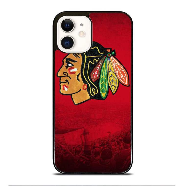CHICAGO BLACKHAWKS NHL ICON iPhone 12 Case Cover