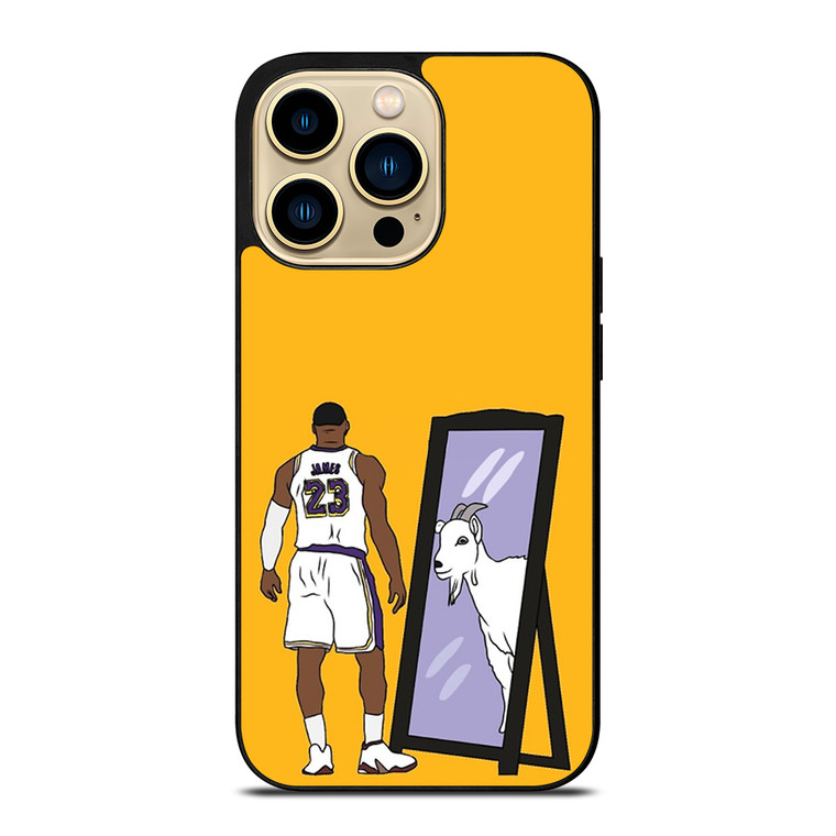 LEBRON JAMES MIRROR GOAT iPhone 14 Pro Max Case Cover