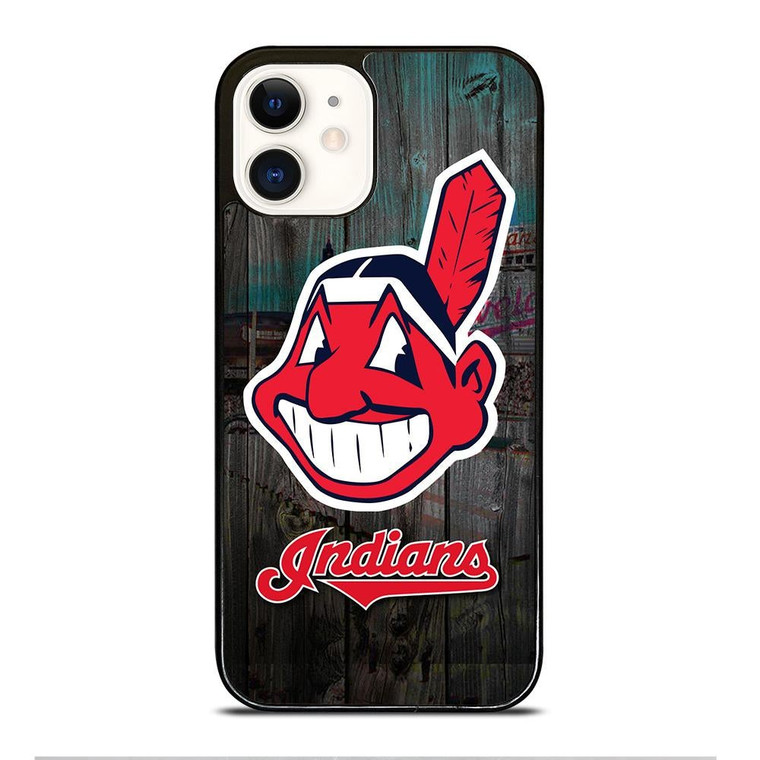 CLEVELAND INDIANS WOODEN LOGO iPhone 12 Case Cover