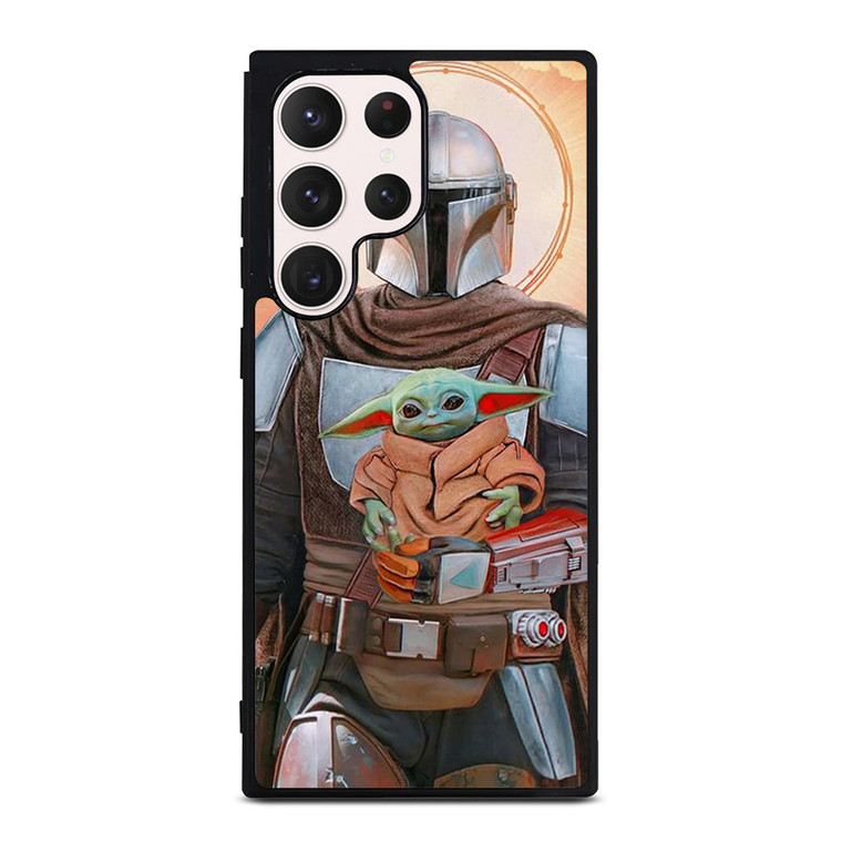 BABY YODA AND THE MANDALORIAN STAR WARS Samsung Galaxy S23 Ultra Case Cover