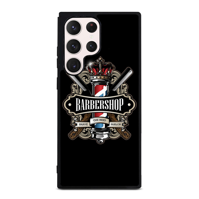 BARBERSHOP POLE HAIR CUT LOGO Samsung Galaxy S23 Ultra Case Cover