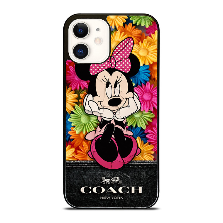 COACH MINNIE MOUSE FLOWER iPhone 12 Case Cover