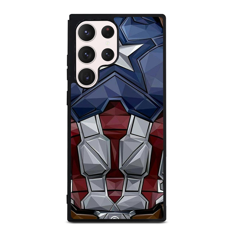 CAPTAIN AMERICA SUIT ARMOR AVENGERS Samsung Galaxy S23 Ultra Case Cover