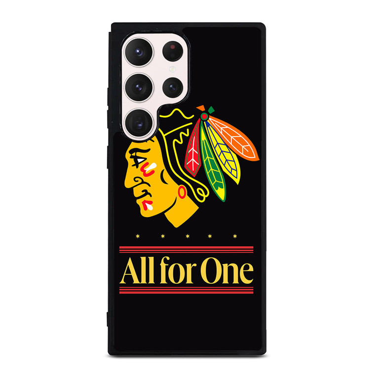 CHICAGO BLACKHAWKS ALL FOR ONE Samsung Galaxy S23 Ultra Case Cover