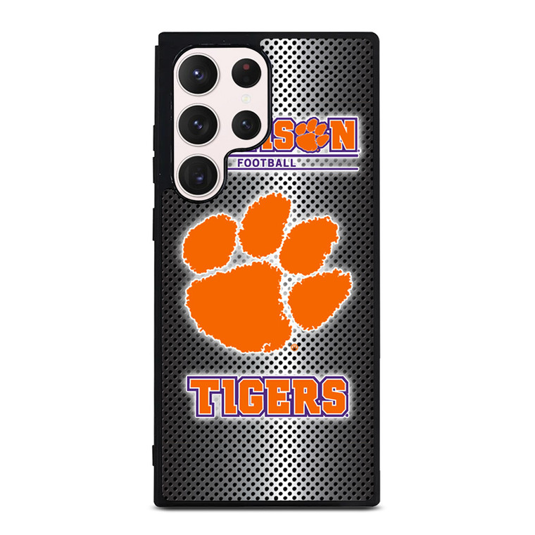 CLEMSON TIGERS METAL LOGO Samsung Galaxy S23 Ultra Case Cover