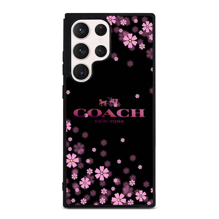 COACH FLOWERS PURPLE Samsung Galaxy S23 Ultra Case Cover