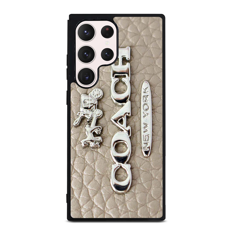 COACH LOGO GLOWING TEXTURE Samsung Galaxy S23 Ultra Case Cover