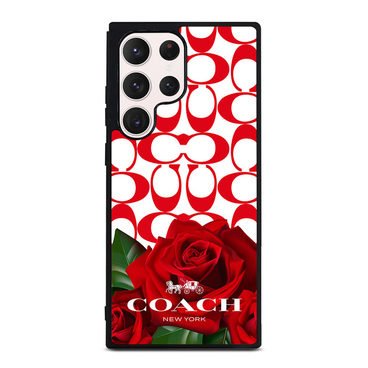 COACH NEW YORK FLOWER 4 Samsung Galaxy S23 Ultra Case Cover