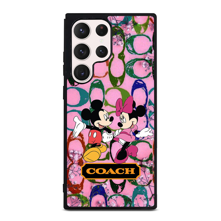 COACH PINK MICKEY MINNIE Samsung Galaxy S23 Ultra Case Cover