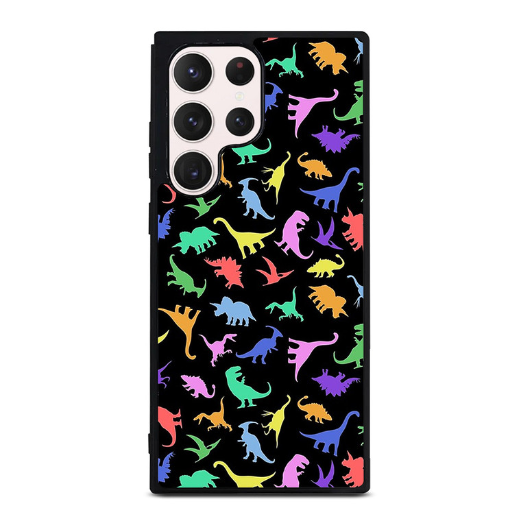 DINOSAUR COLORFUL PATTERN Samsung Galaxy S23 Ultra Case Cover DINOSAUR COLORFUL PATTERN Samsung Galaxy S23 Ultra Case Cover