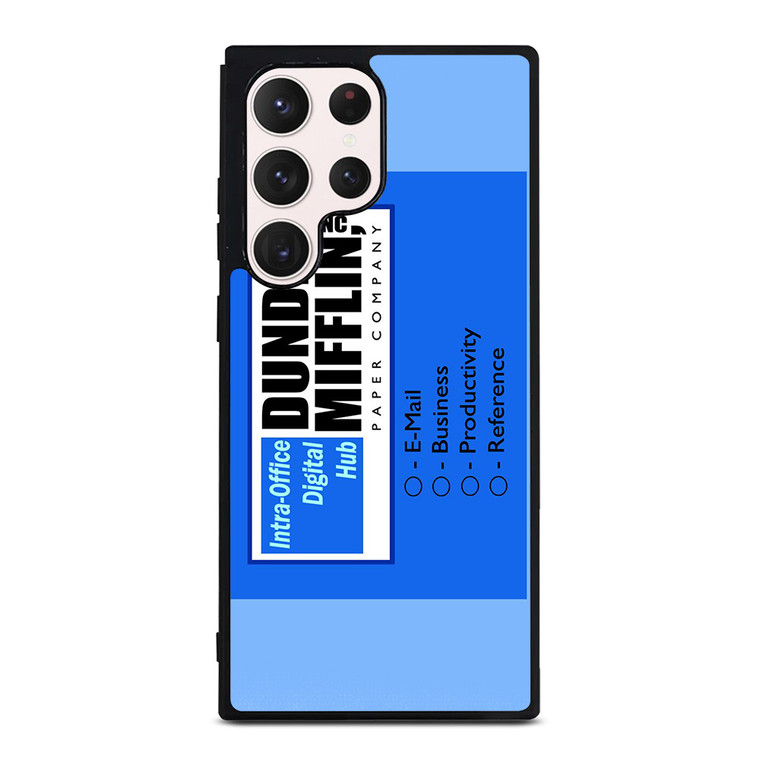DUNDER MIFFLIN INTRA OFFICE DIGITAL HUB LOGO Samsung Galaxy S23 Ultra Case Cover