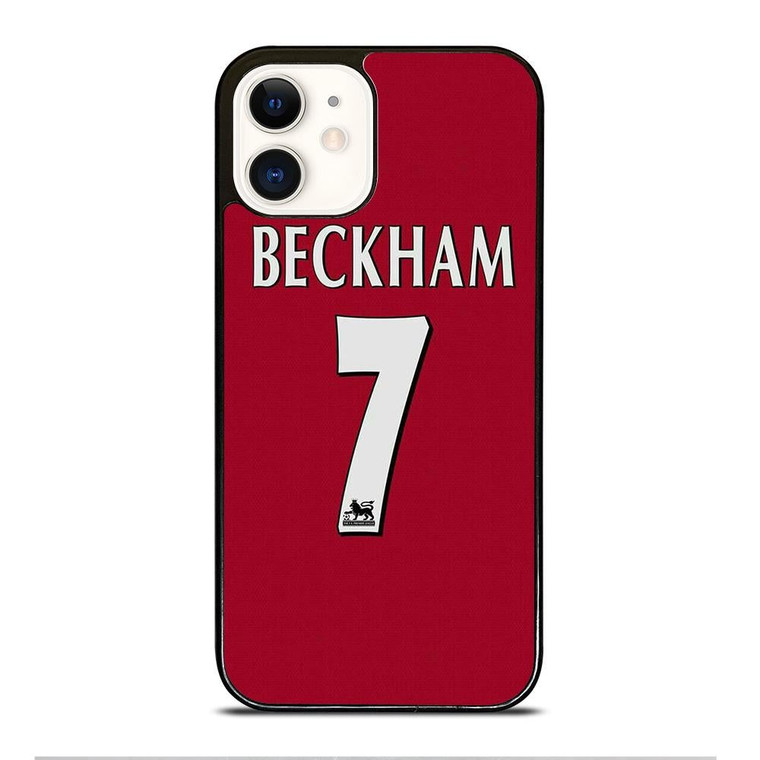 DAVID BECKHAM JERSEY MANCHESTER UNITED iPhone 12 Case Cover
